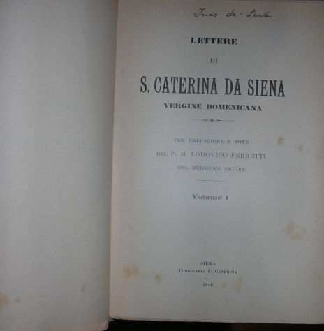 Lettere di s. Caterina da Siena vergine domenicana.