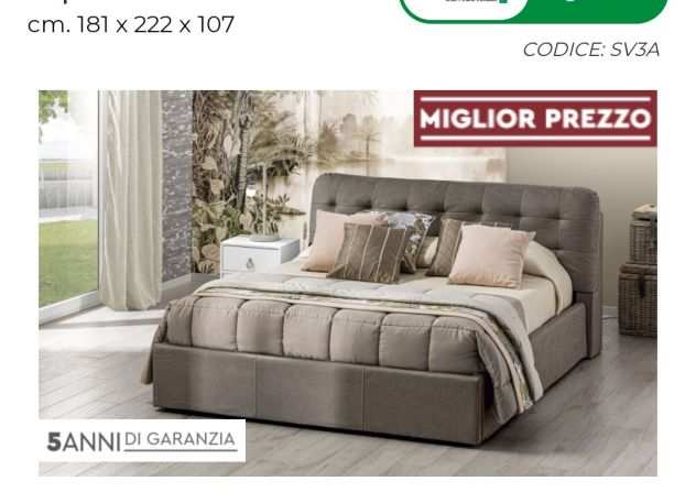 Letto matrimoniale contenitore