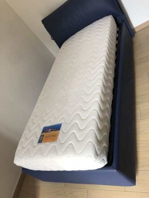 Letto singolo con cassettone e materasso sfoderabile