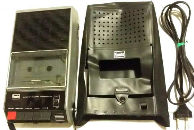 Lettore di cassette e registratore KUMHO CT-607 e custodia Made in Korea
