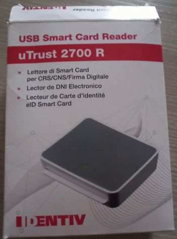 lettore di smart card completo di scatola con istruzioni USB ecc.
