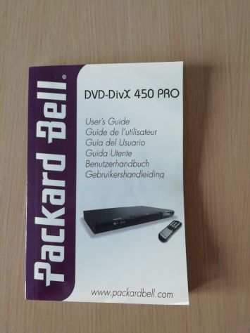 Lettore DVD-DivX modello 450 pro Packard Bell