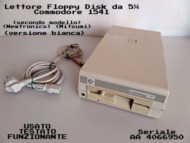 Lettore Floppy Commodore 1541 (mitsumi) BIANCO