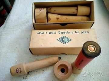 Leva e metti capsuletubetti calibro 12 e calibro 16 in 3 pezzi in legno depoca