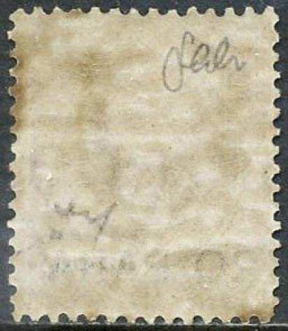 Levante (uffici postali italiani dal 1874 al 1923) 1908 - Costantinopoli, 20 para su 10 centesimi. Certificato - Sassone N. 2