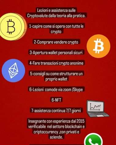 Lezioni assistenza bitcoin crypto