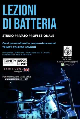 Lezioni di Batteria - Drum Lessons in Milan (ITA-ENG)  Zona Lorenteggio