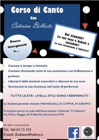 lezioni di canto a Pavia con Caterina Bellosta