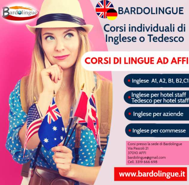 Lezioni di inglese individuali presso la sede o online