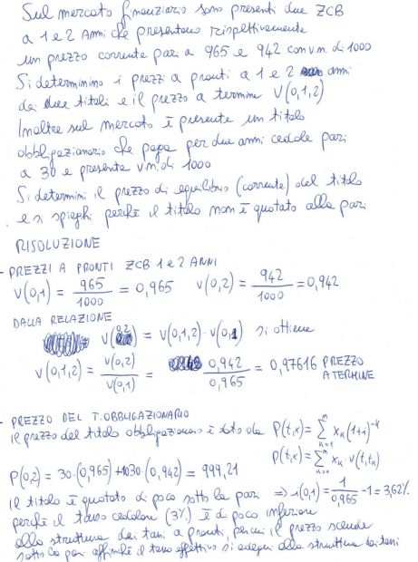 LEZIONI DI MATEMATICA FINANZIARIA ECONOMIA CONTABILITA