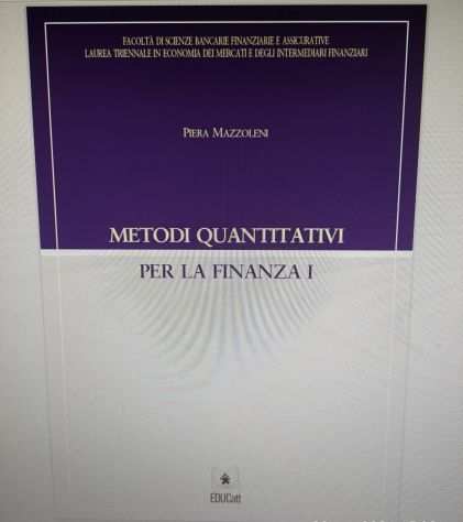 lezioni-esame METODI QUANTITATIVI PER LA FINANZA 1-Cattolica-prof. Biffi-SBAF