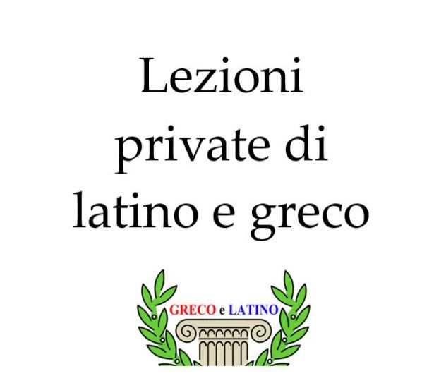 lezioni latino e greco
