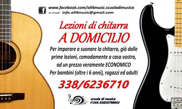 Lezioni private di chitarra A DOMICILIO su Canale e Vezza dAlba (CN)