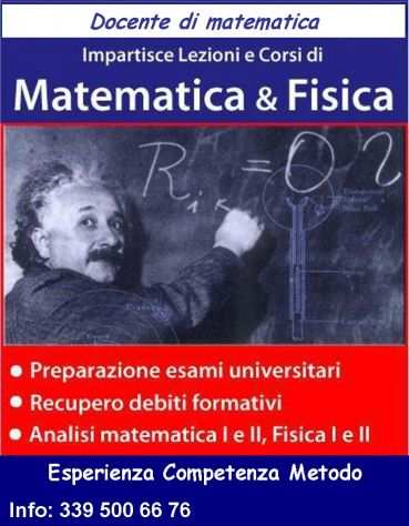 Lezioni private di matematica, fisica, biologia, chimica Portico di Caserta