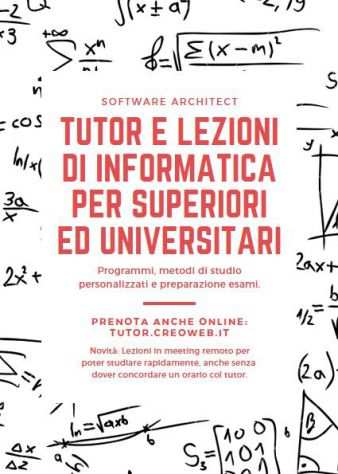 LezioniRipetizioni Informatica e Preparazione Esami Universitari