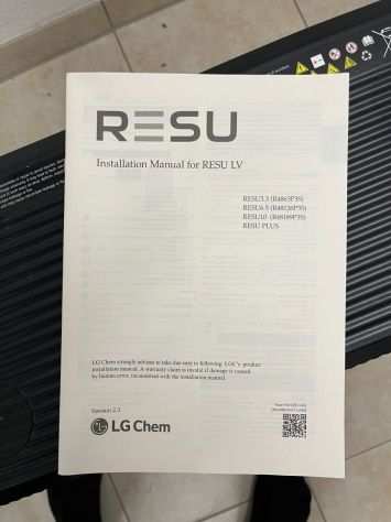 LG Chem RESU 10 48V, usato 3 anni