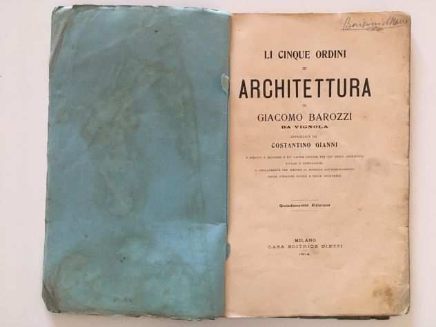 LI CINQUE ORDINI DI ARCHITETTURA