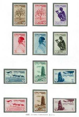 Libia italiana 1935 - 9a Fiera di Tripoli MNH - Sassone 132137  Posta Aerea A 2126 - S. 29