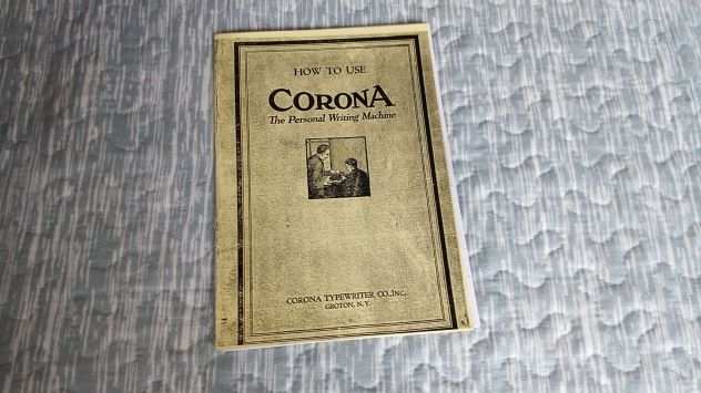 Libretto di istruzioni x Corona 3,Typewriter-Macchina da scrivere