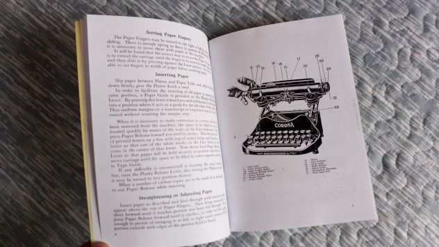 Libretto di istruzioni x Corona 3,Typewriter-Macchina da scrivere
