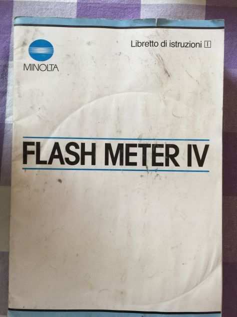 Libretto istruzioni Minolta flash meter IV