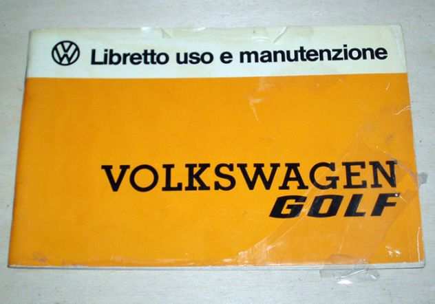 Libretto uso e manutezione VW Golf primo tipo