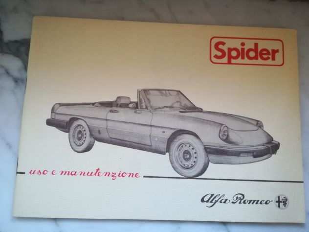 Libretto uso manutenzione alfa spider