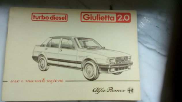 Libretto uso manutenzione giulietta 2.0 diesel