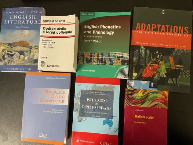 Libri di lingue e di diritto (leggere la descrizione per i prezzi singoli)