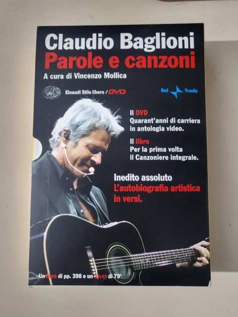 Libro e Dvd di Claudio Baglioni - Parole e canzoni