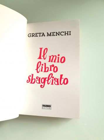 Libro IL MIO LIBRO SBAGLIATO, Greta Menchi