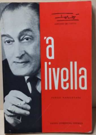 LIBRO lt A LIVELLA gt POESIE NAPOLETANE DI TOTO ANNI 80 ORIGINALE