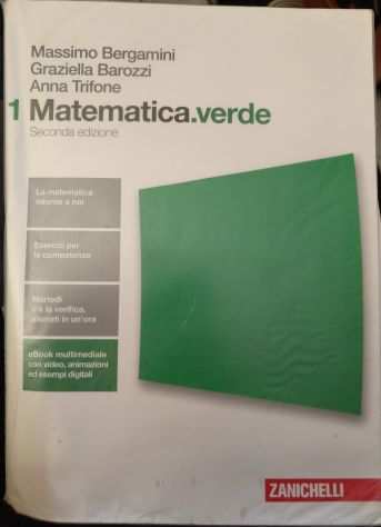 Libro scolastico Matematica.verde 1 - Zanichelli