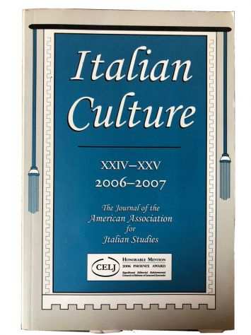 Libro sulla cultura italiana Italian Culture