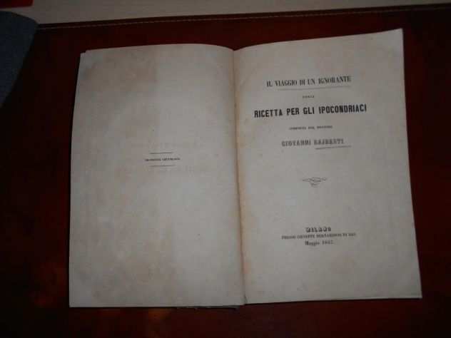 LibroIl viaggio di un ignorante...1857