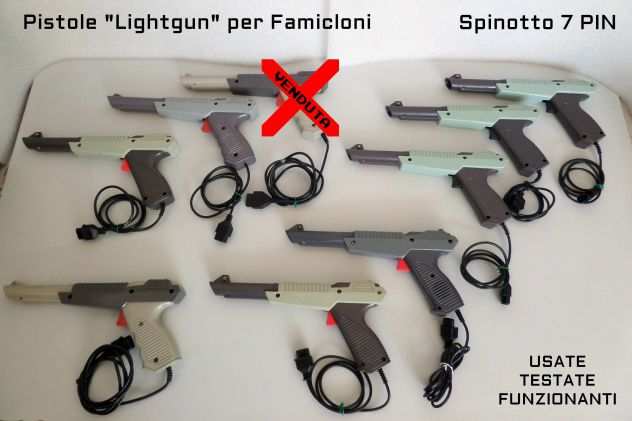 Lightgun (Pistola infrarossi) per console Famicom, spinotto 7 PIN