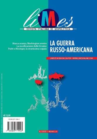 LIMES-LA GUERRA RUSSO-AMERICANA-giugno 2022 n.6, rivista di geopolitica