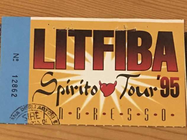 LITFIBA BIGLIETTO DA COLLEZIONE SPIRITO TOUR