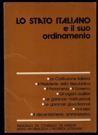 LO STATO ITALIANO E IL SUO ORDINAMENTO 1975