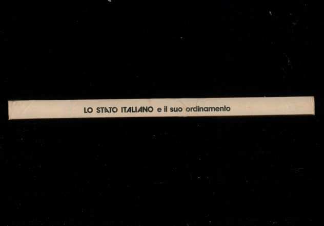LO STATO ITALIANO E IL SUO ORDINAMENTO 1975