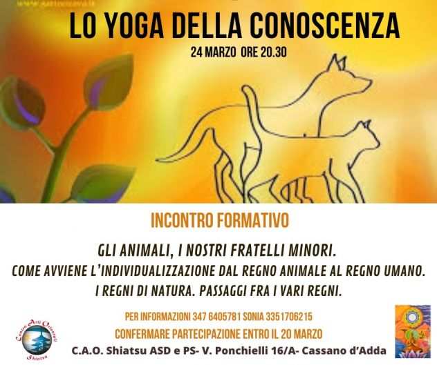 LO YOGA DELLA CONOSCENZA GLI ANIMALI, I NOSTRI FRATELLI MINORI