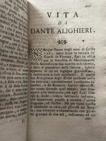 Lodovico Dolce - La divina Commedia di Dante - 1752