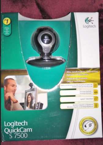 Logitech QuickCam S 7500 WebCam x Win XP o Vista o 10 videocamera telecamera pc