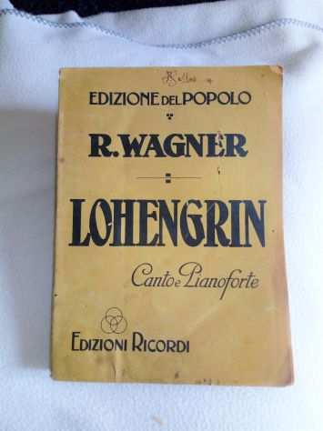 Lohengrin Riccardo Wagner spartito musicale 1914