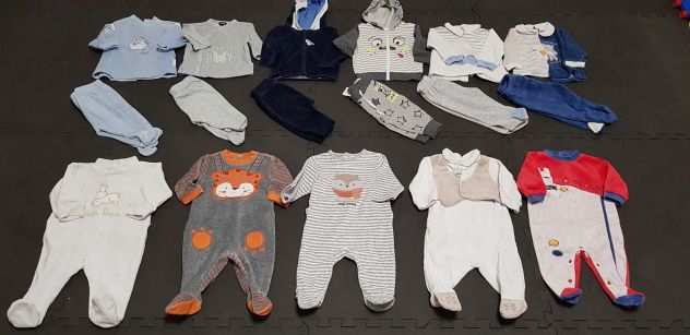Lotto 146 pezzi abbigliamento neonato 3 mesi