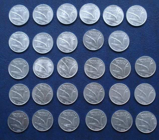 Lotto 204 - 10 lire repubblica lotto di 29 monete vedi foto e descrizione