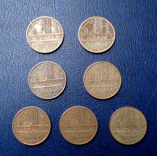 Lotto 295 - francia 10 francs 7 monete