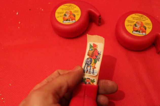 Lotto 3 dispenser adesivi sticker ferma pacco regalo natalizi Pelikan