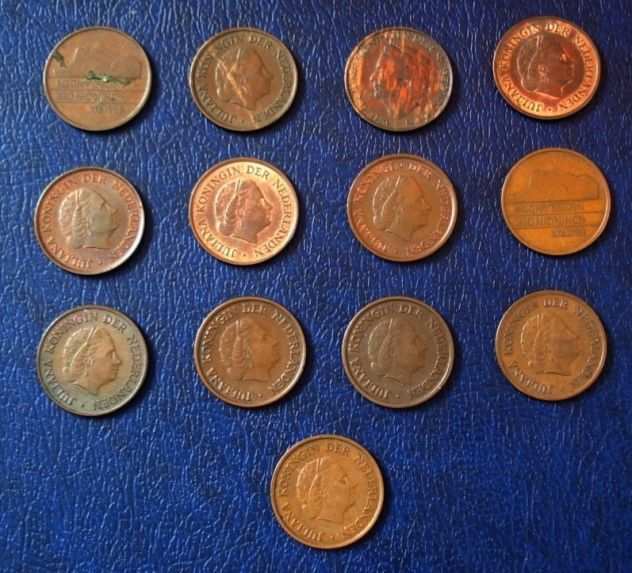 Lotto 326 - olanda 5 cent 13 monete vedi descrizione e foto