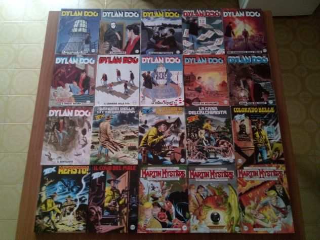 Lotto 74 fumetti Bonelli-Tex-Dylan Dog-Martin Mystere-Nathan Never-Legs Weaver